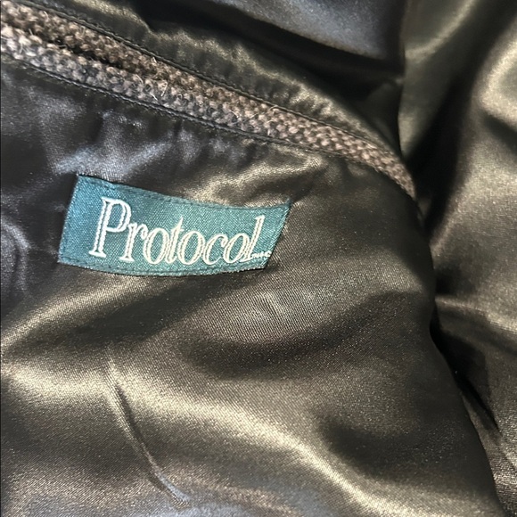 Men's Charcoal Trench Coat 
Pure Virgin Wool - Picture 7 of 11